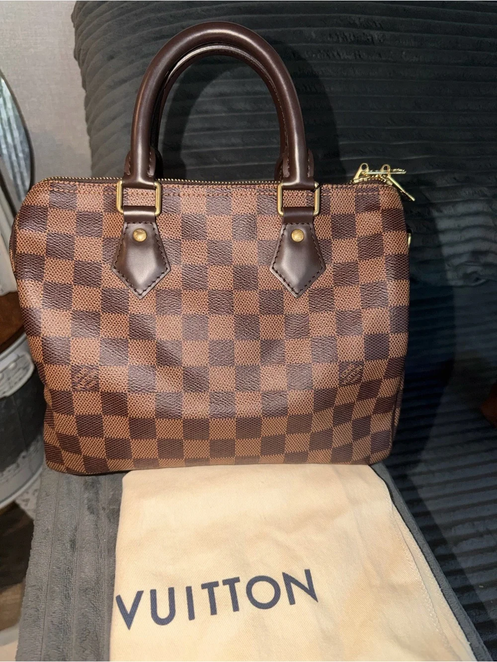 LOUIS VUITTON DAMIER EBÈNE SPEEDY BANDOULIÈRE 25 bag